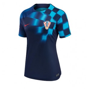 Maillot de foot Croatie Extérieur Femmes Monde 2022 Manches Courte